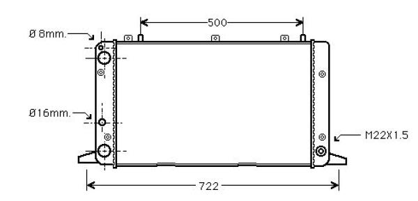 Radiateur Diederichs DCM1427