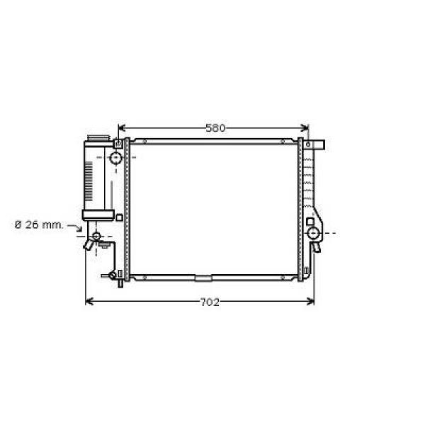 Radiateur Diederichs DCM1551