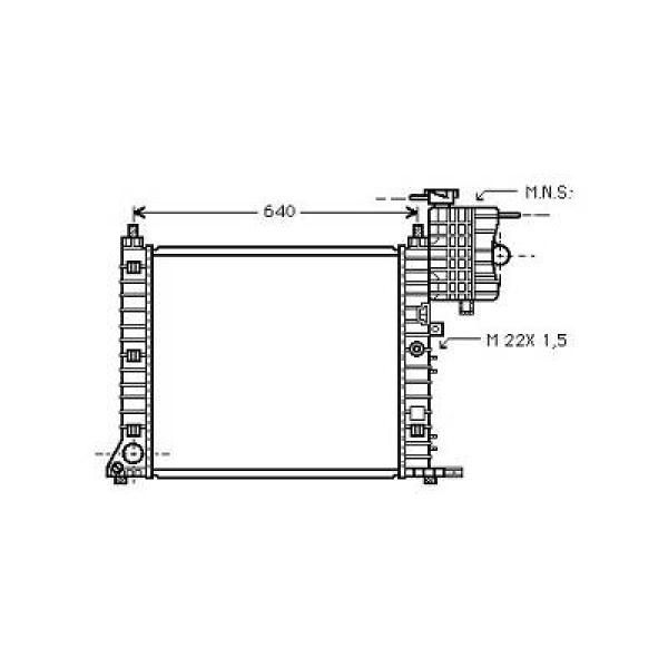 Radiateur Diederichs DCM2368