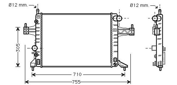 Radiateur Diederichs DCM2644