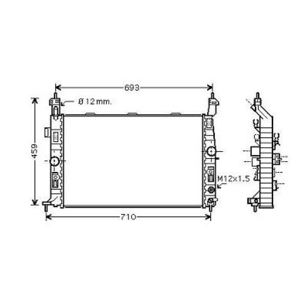 Radiateur Diederichs DCM2674