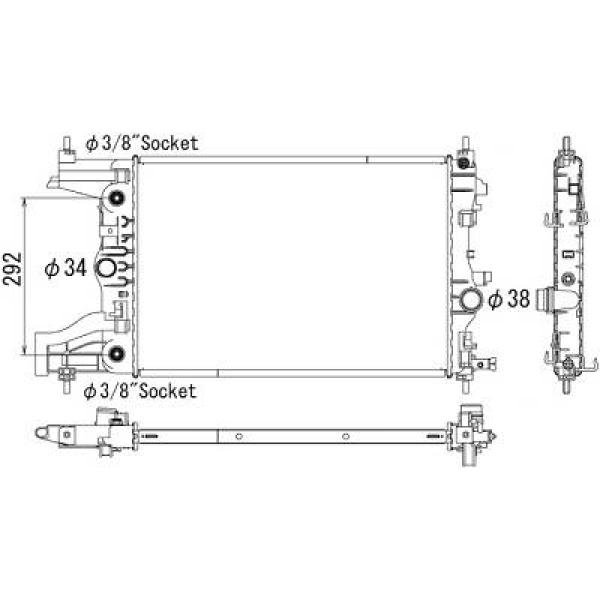 Radiateur Diederichs DCM2696
