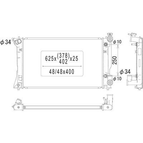 Radiateur Diederichs DCM3224