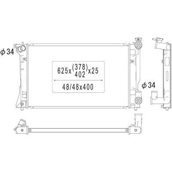 Radiateur Diederichs DCM3254