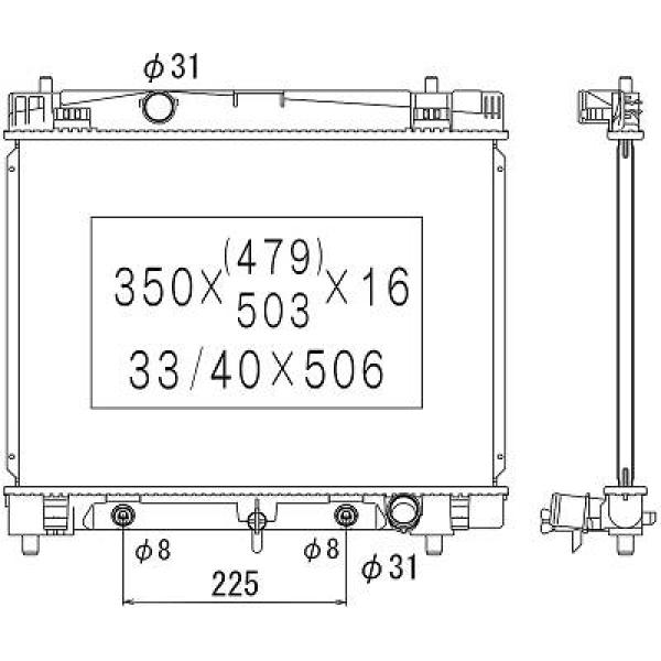 Radiateur Diederichs DCM3333