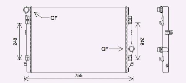 Radiateur Diederichs DCM3868