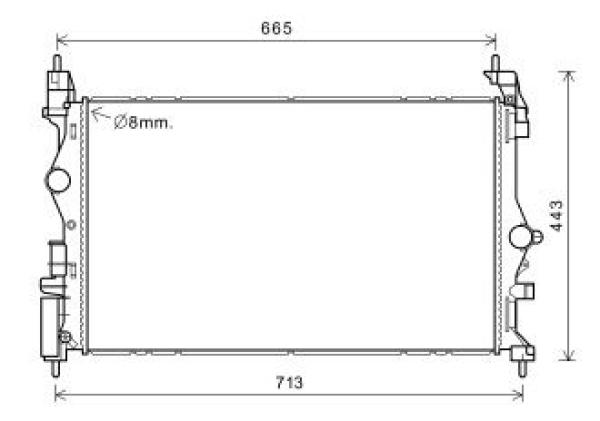 Radiateur Diederichs DCM3889