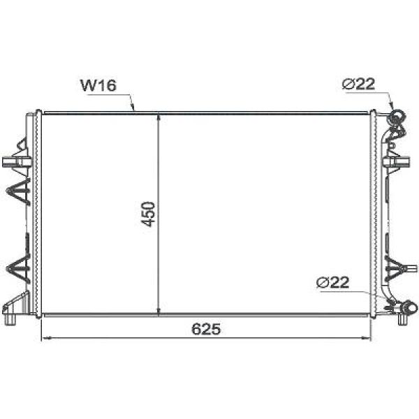 Diederichs Radiateur DCM3907