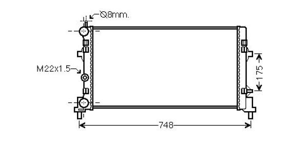 Radiateur Diederichs DCM3913