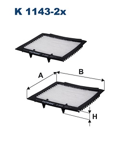 Interieurfilter Filtron K 1143-2x