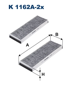 Interieurfilter Filtron K 1162A-2x