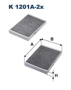 Interieurfilter Filtron K 1201A-2x