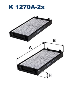 Interieurfilter Filtron K 1270A-2x