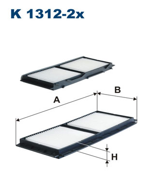 Interieurfilter Filtron K 1312-2x