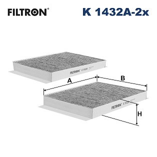 Interieurfilter Filtron K 1432A-2x