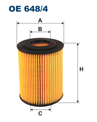 Oliefilter Filtron OE 648/4