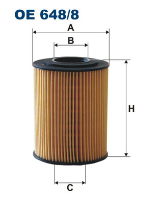 Oliefilter Filtron OE 648/8