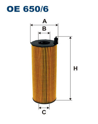 Oliefilter Filtron OE 650/6