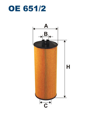 Oliefilter Filtron OE 651/2