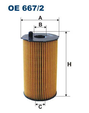 Oliefilter Filtron OE 667/2