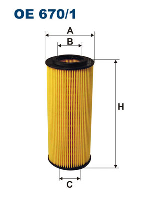 Oliefilter Filtron OE 670/1