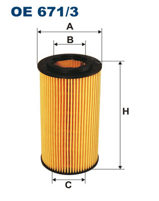 Oliefilter Filtron OE 671/3