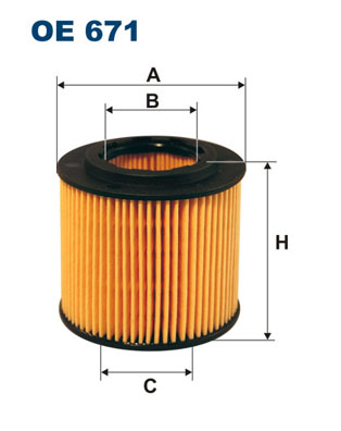 Oliefilter Filtron OE 671