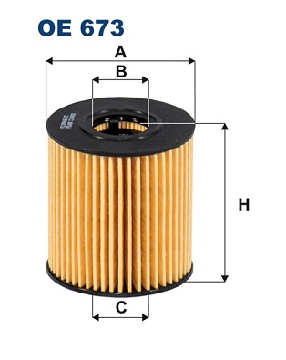 Oliefilter Filtron OE 673