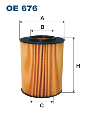 Oliefilter Filtron OE 676