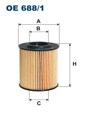 Oliefilter Filtron OE 688/1
