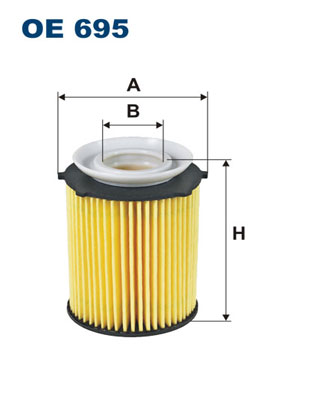 Oliefilter Filtron OE 695