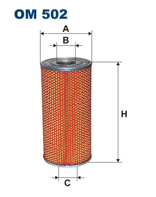 Oliefilter Filtron OM 502