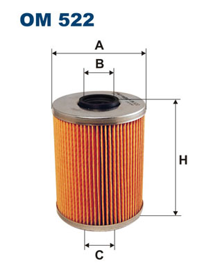 Oliefilter Filtron OM 522