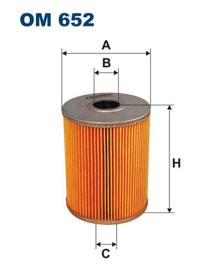 Oliefilter Filtron OM 652