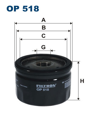 Oliefilter Filtron OP 518