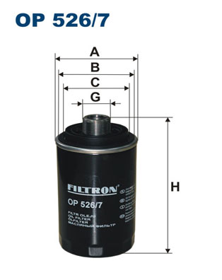 Oliefilter Filtron OP 526/7