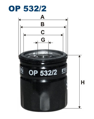 Oliefilter Filtron OP 532/2