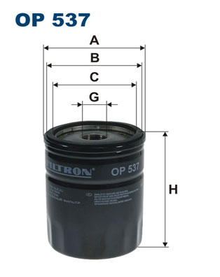 Oliefilter Filtron OP 537