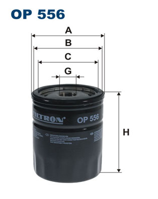 Oliefilter Filtron OP 556