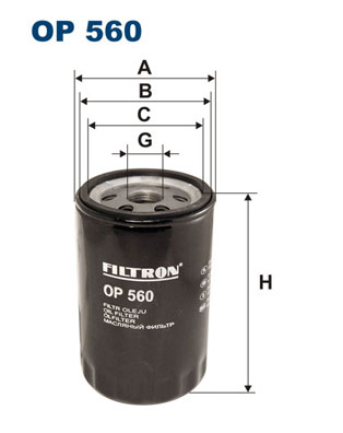 Oliefilter Filtron OP 560