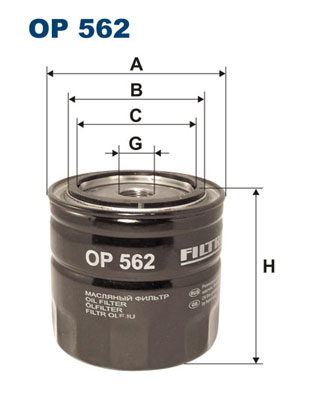 Oliefilter Filtron OP 562