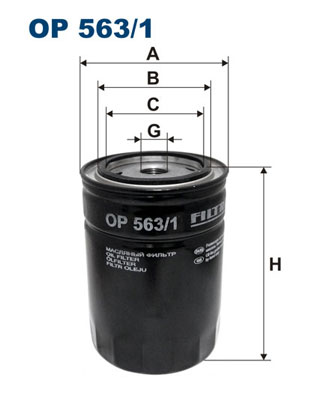 Oliefilter Filtron OP 563/1