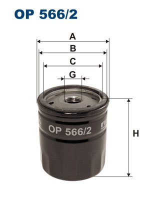 Oliefilter Filtron OP 566/2