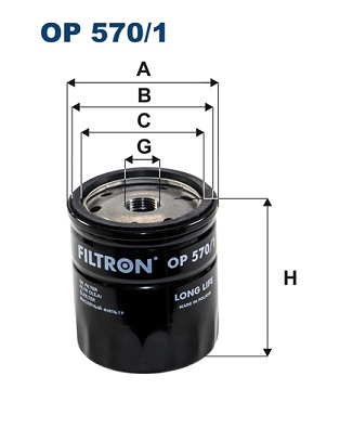 Oliefilter Filtron OP 570/1