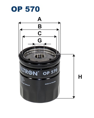 Oliefilter Filtron OP 570