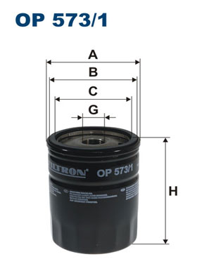 Oliefilter Filtron OP 573/1