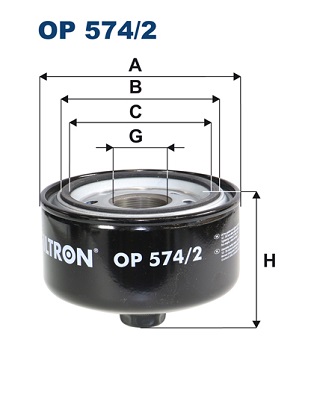 Oliefilter Filtron OP 574/2