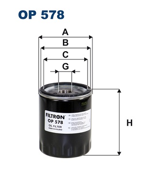 Oliefilter Filtron OP 578