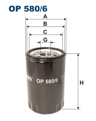 Oliefilter Filtron OP 580/6