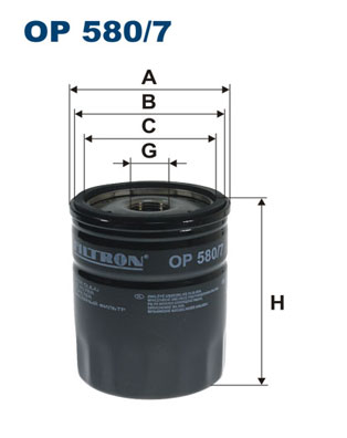 Oliefilter Filtron OP 580/7